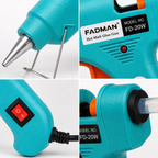 20W Hot Melt Glue Gun with 5 Pcs 7MM Glue Sticks | Mini Electric Adhesive Gun for DIY Crafts, Art, Repair & Home Projects (Turquoise)