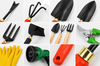 Garden Tools Set of 12 | Big Trowel, Small Trowel, 3-Prong Cultivator, Garden Fork, Weeder, Khurpa, Pruning Cutter, Water Spray Nozzle & Gardening Gloves | Heavy Duty Gardening Tool Kit for Home, Lawn, Plants & Outdoor Use