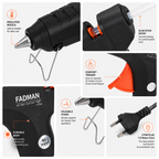 40W Hot Melt Glue Gun | High Temperature Electric Adhesive Gun for Craft, DIY, Repair & Decoration