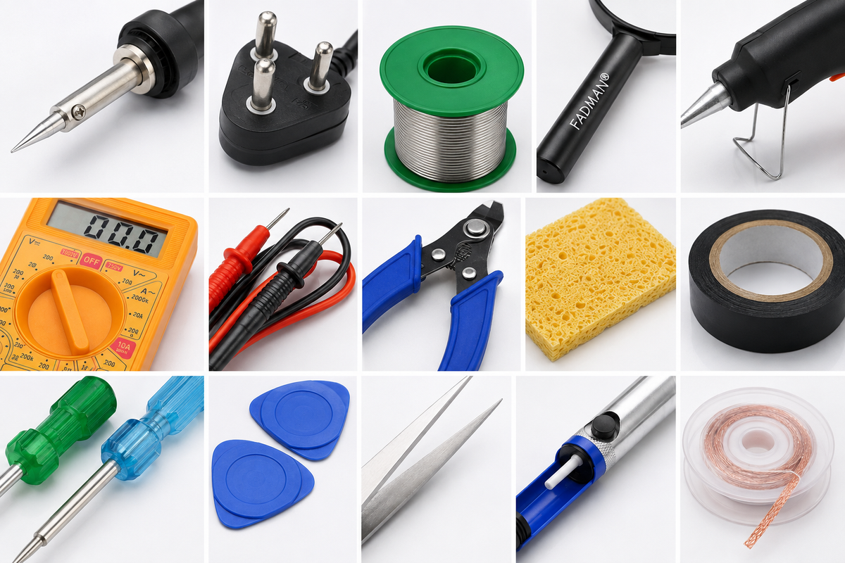 60W SOLDERING IRON KIT PACK OF 17