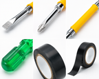 2-in-1 Screwdriver & Electrical Insulation Tape Combo | Dual-Ended Screwdriver Tool with Black PVC Tape for Home, Electrical & Repair Work