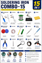 25W SOLDERING IRON KIT PACK OF 15