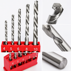 HSS Twist Drill Bit Set 4-10mm, 5 Piece