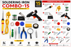 25W SOLDERING IRON KIT PACK OF 15