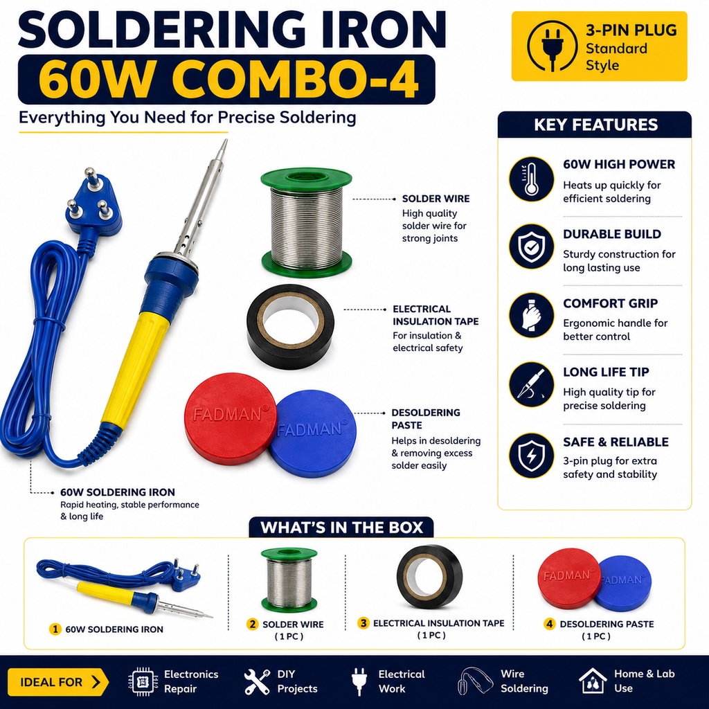 60W SOLDERING IRON KIT PACK OF 4
