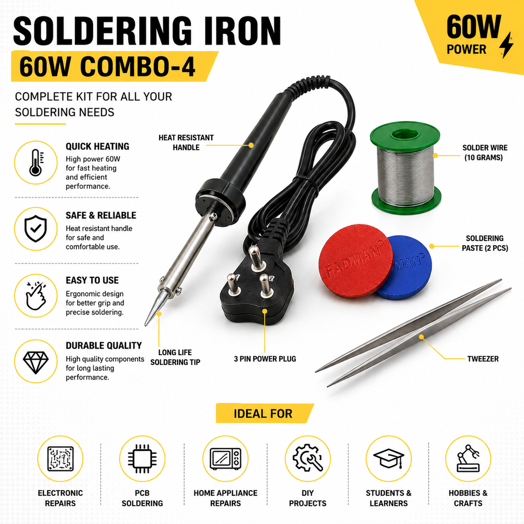 60W SOLDERING IRON KIT PACK OF 4