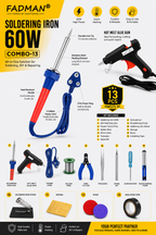 60W SOLDERING IRON KIT PACK OF 13