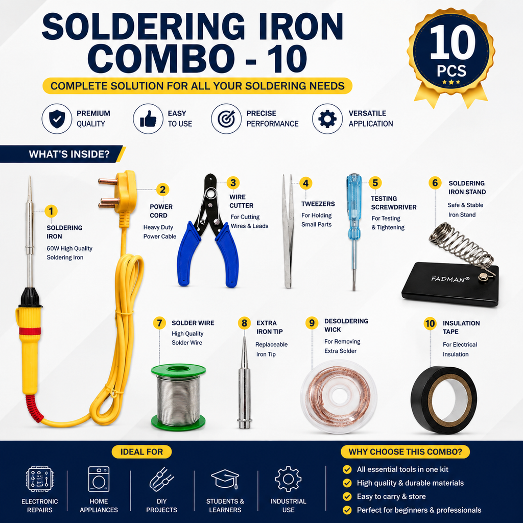 25W SOLDERING IRON KIT PACK OF 10