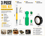 2-in-1 Screwdriver & Electrical Insulation Tape Combo | Dual-Ended Screwdriver Tool with Black PVC Tape for Home, Electrical & Repair Work