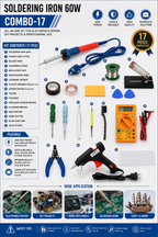 60W SOLDERING IRON KIT PACK OF 17