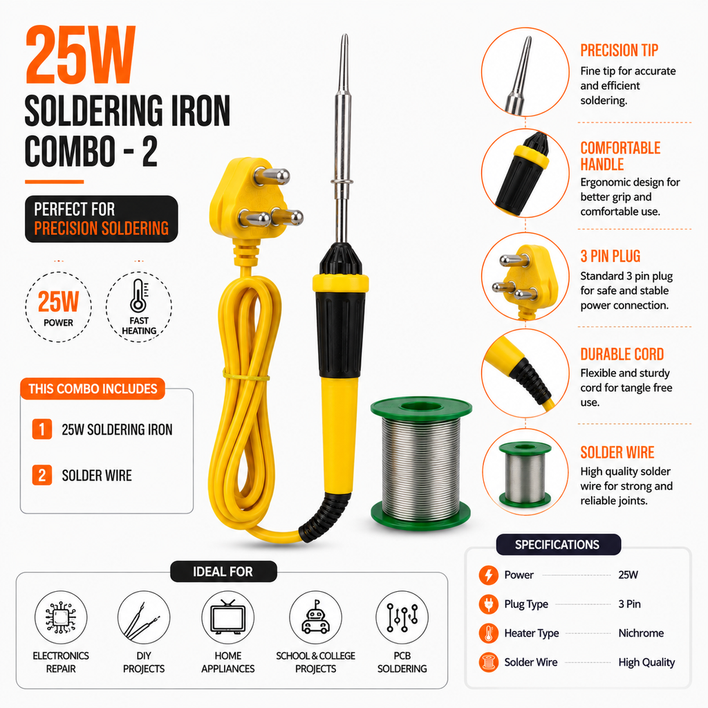 25W SOLDERING IRON KIT PACK OF 2
