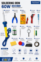 60W SOLDERING IRON KIT PACK OF 13