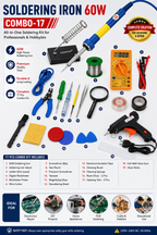 60W SOLDERING IRON KIT PACK OF 17