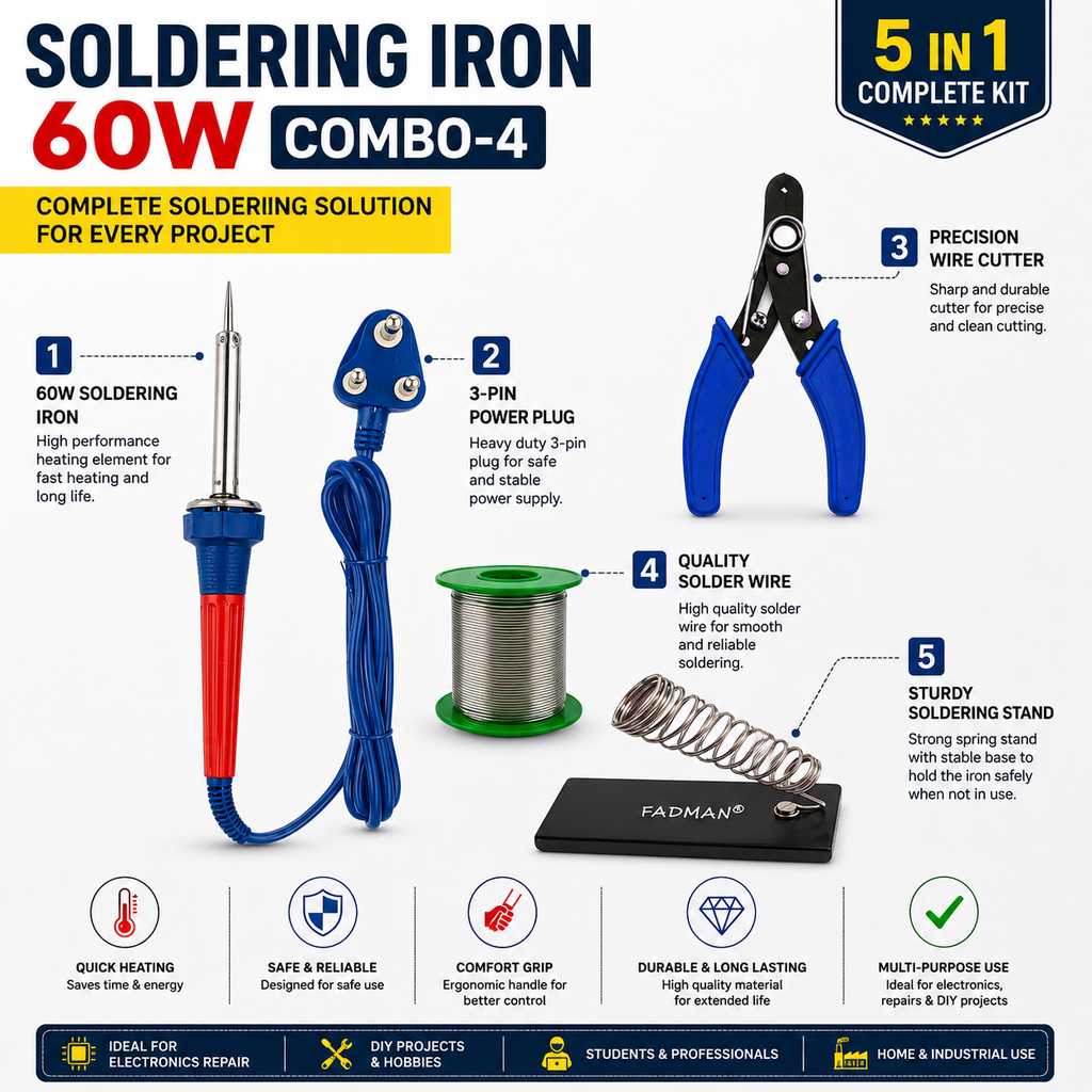 60W SOLDERING IRON KIT PACK OF 4