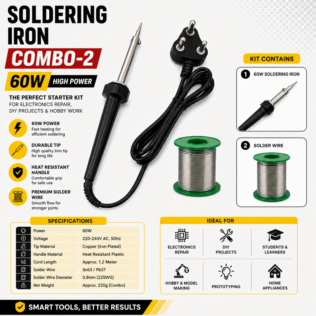 60W SOLDERING IRON KIT PACK OF 2