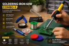 60W SOLDERING IRON KIT PACK OF 9