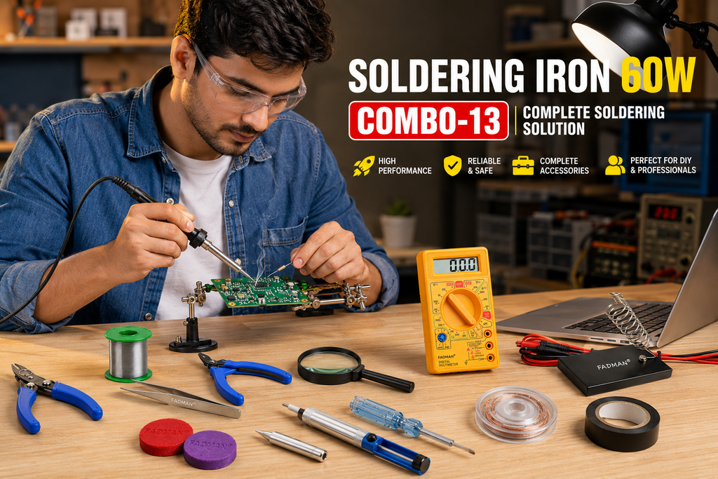 60W SOLDERING IRON KIT PACK OF 13