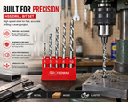 HSS Twist Drill Bit Set 4-10mm, 5 Piece