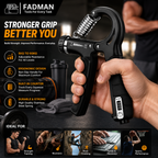 Adjustable Hand Grip Strengthener 5-60KG, Heavy Duty Forearm & Hand Exerciser with Resistance Control, Ergonomic Grip for Men & Women, Wrist & Finger Strength Training