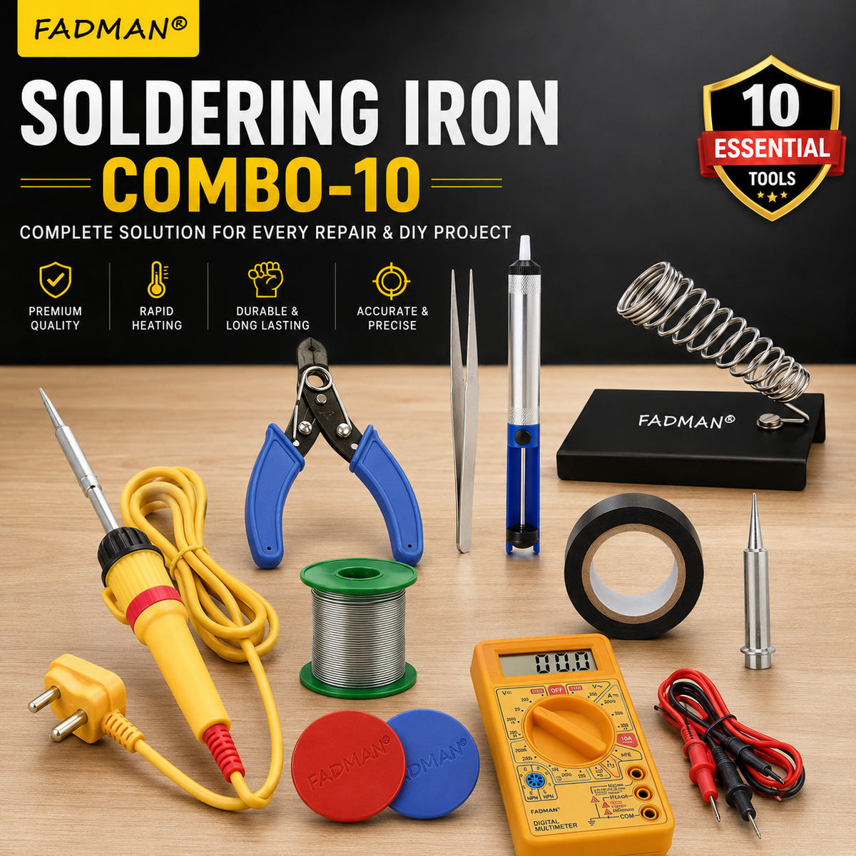 25W SOLDERING IRON KIT PACK OF 10