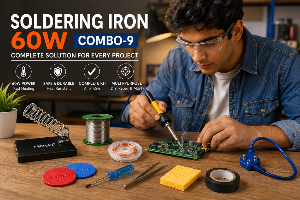 60W SOLDERING IRON KIT PACK OF 9