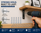 Wall Plugs & Screws Set – 10 Pcs Wall Anchors with Screws