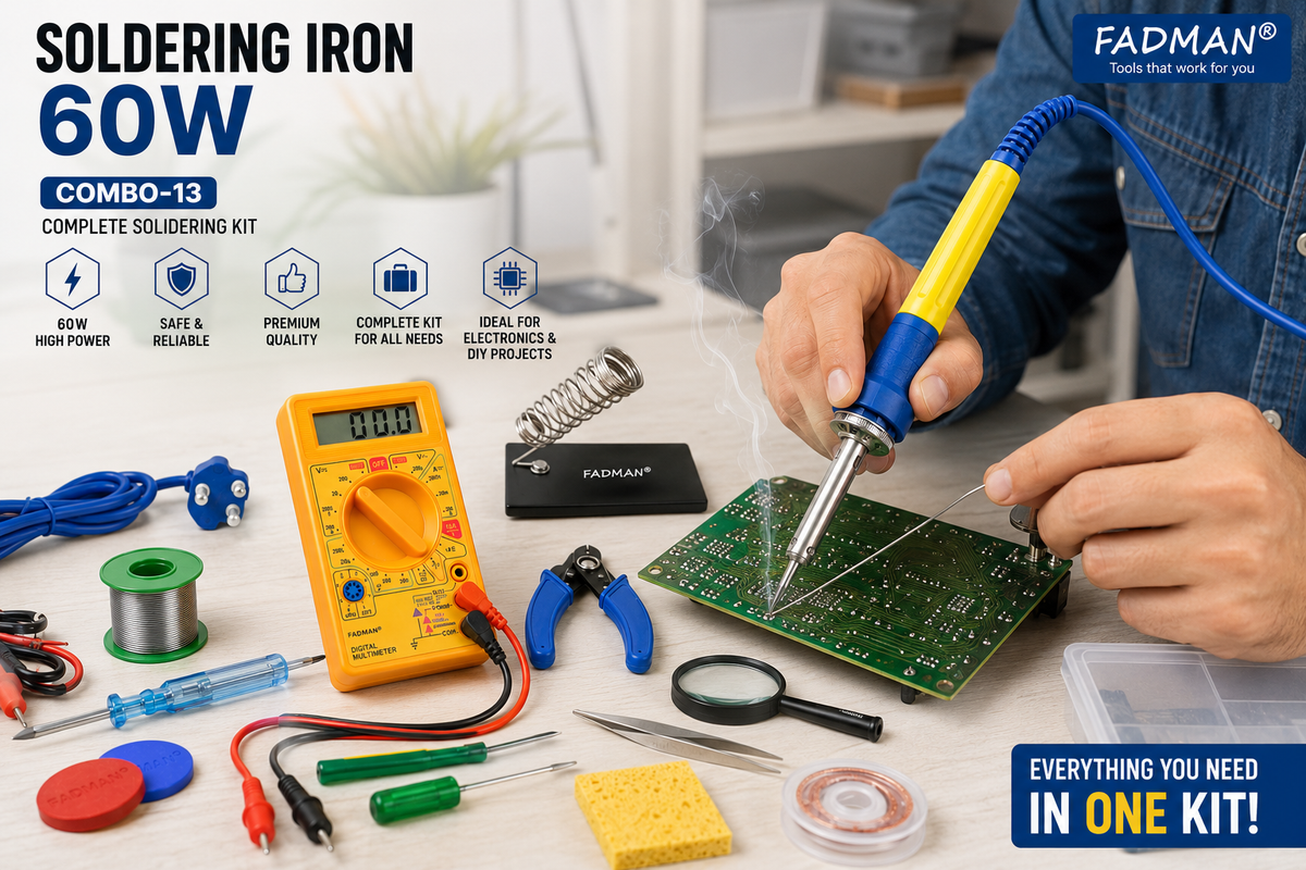 60W SOLDERING IRON KIT PACK OF 13