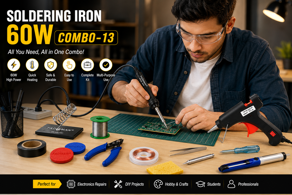 60W SOLDERING IRON KIT PACK OF 13