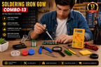 60W SOLDERING IRON KIT PACK OF 13