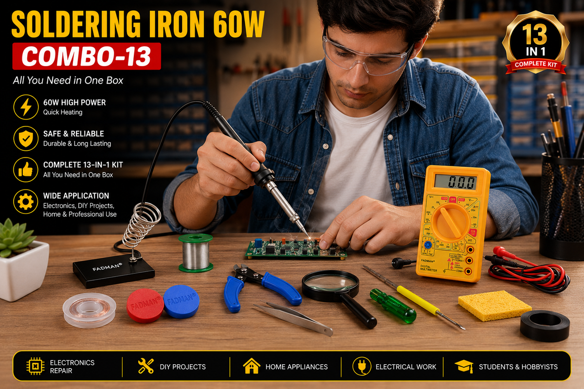 60W SOLDERING IRON KIT PACK OF 13