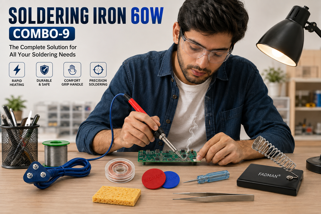 60W SOLDERING IRON KIT PACK OF 9