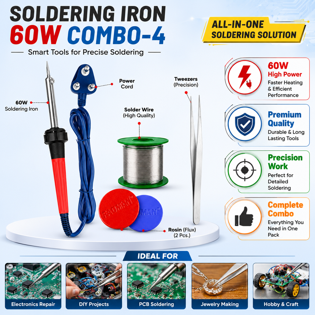 60W SOLDERING IRON KIT PACK OF 4