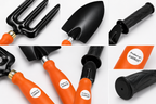 Garden Tool Set of 3 | Big Trowel, 3-Prong Garden Fork & Khurpa | Heavy-Duty Hand Tools for Gardening, Weeding, Digging & Soil Cultivation