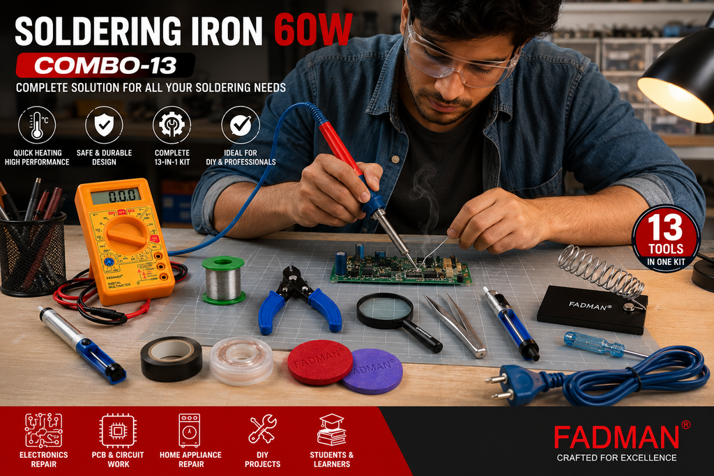 60W SOLDERING IRON KIT PACK OF 13