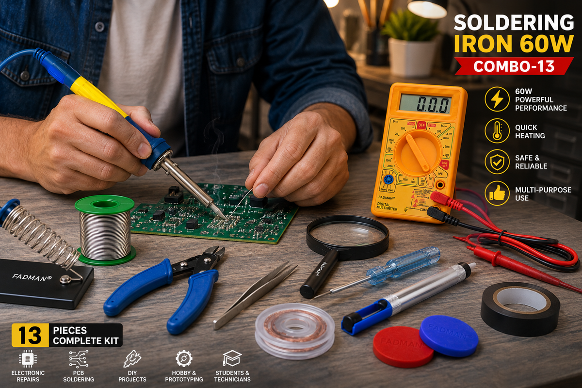 60W SOLDERING IRON KIT PACK OF 13
