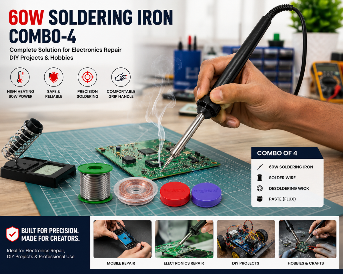 60W SOLDERING IRON KIT PACK OF 4