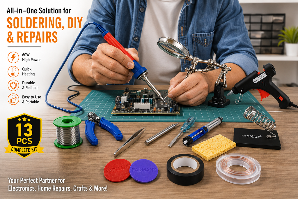 60W SOLDERING IRON KIT PACK OF 13