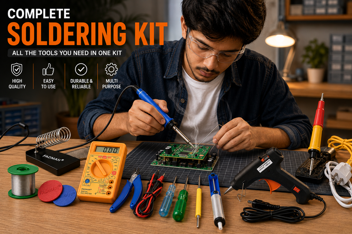 2 X SOLDERING IRON 25W  COMBO KIT PACK OF 11