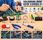60W SOLDERING IRON KIT PACK OF 9