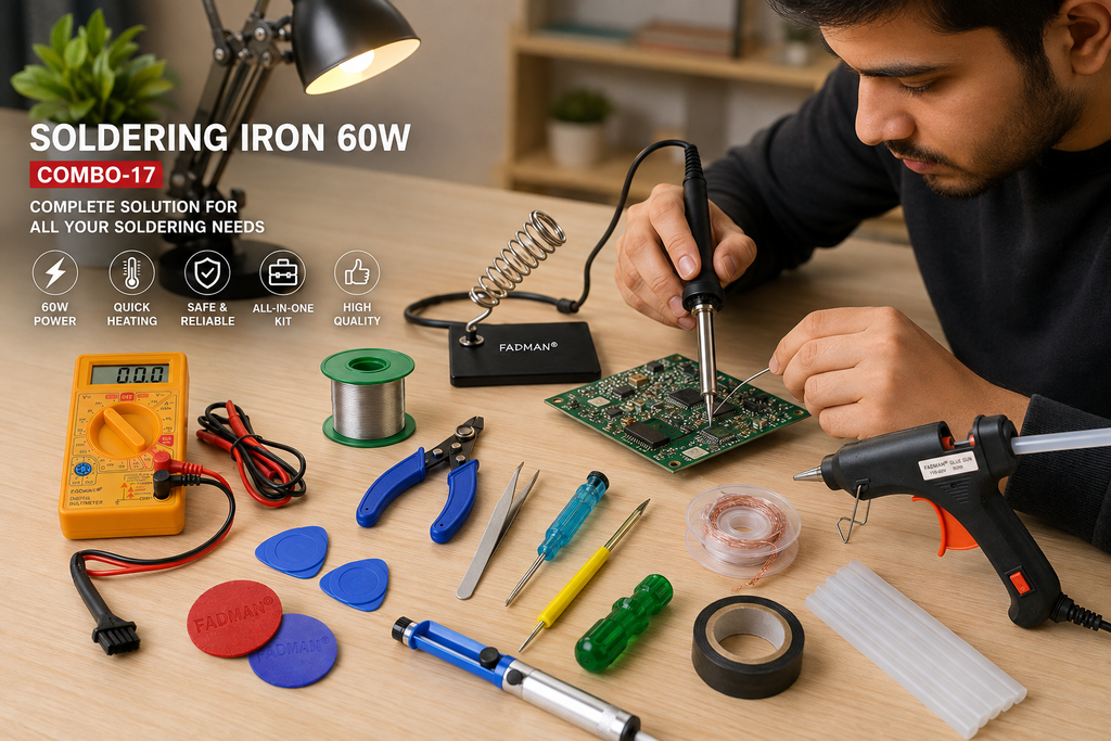 60W SOLDERING IRON KIT PACK OF 17