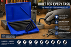 9-Piece Metric Hex Allen Key Set, L-Shaped Hex Wrench Set with 1.5mm to 10mm Sizes, Anti-Rust Nickel Coated Allen Keys for Home, DIY & Professional Use