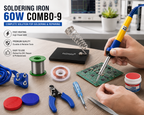 60W SOLDERING IRON KIT PACK OF 9