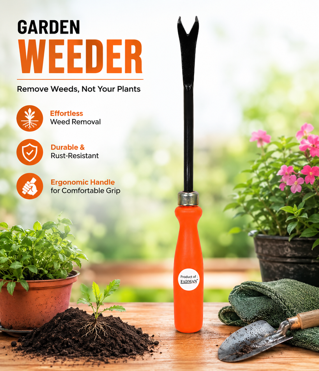 Garden Tool Set for Gardening – Weeder, Cultivator & Big Trowel Hand Tools for Soil Loosening, Weeding & Planting