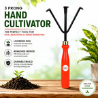 Garden Tool Set for Gardening – Weeder, Cultivator & Big Trowel Hand Tools for Soil Loosening, Weeding & Planting