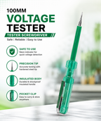 2-in-1 Screwdriver + Tester | Dual Purpose Electrical Tester Screwdriver | Insulated Handle for Home, Electrical & Repair Work
