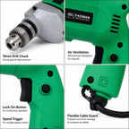350W Electric Drill Machine 10mm | 2600 RPM Portable Power Drill for Wood, Metal & Home Use